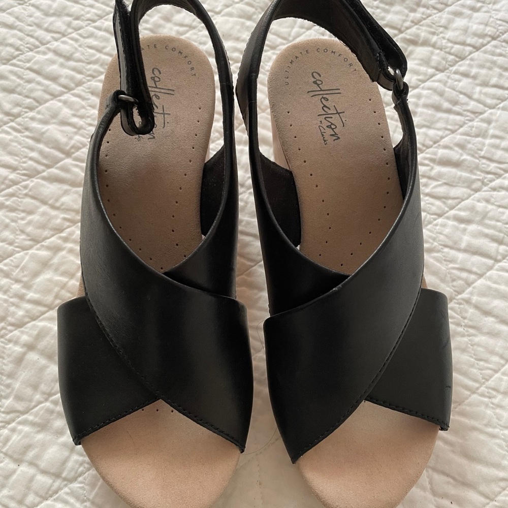 Clarks sandals, beautiful, worn once!